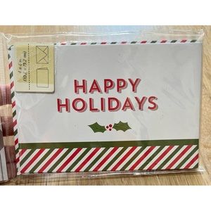 NEW Happy Holidays Card Set – American Crafts x Paper Source, 8 Pack